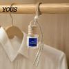 Compact Car Air Diffuser Hanging Aromatherapy, Glass Bottle with Volatile Wooden Stopper Diffuser, Portable Perfume Essential Oil Freshener