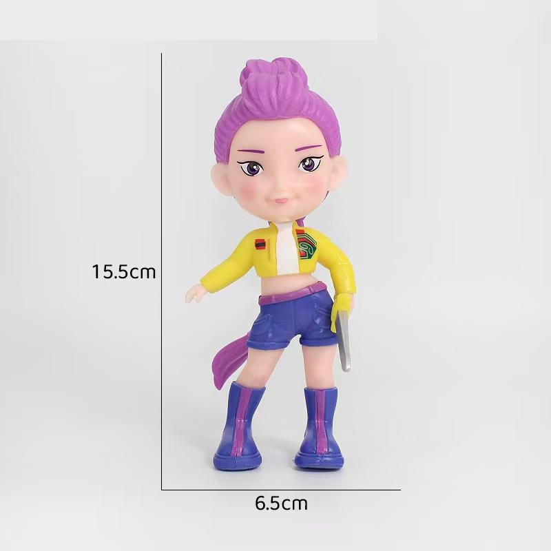 NEW3pcs Figure The Demon Hunters  Model Toy Cartoon Gaming Peripherals Desk Decoration Collection Figures Model Toy For Kid Gift