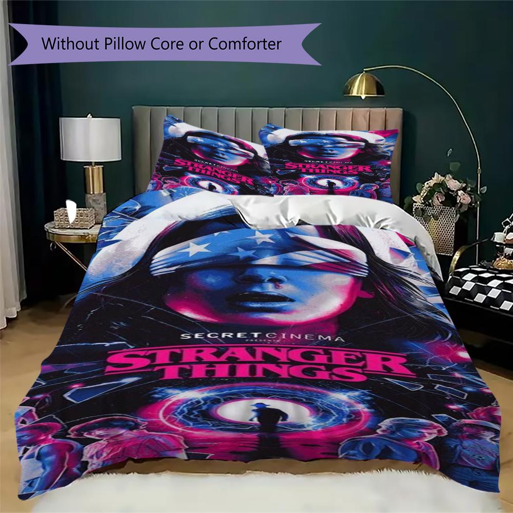 Stranger Things Upside Down Threepiece Set Without Core 1 Duvet Cover 2 Pillowcase Without Core Duvet Cover And Pillowcase