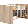 NIKO Duo Baby Room - 70x140 Cm Bed + 2-door Changing Table - Natural Oak Decor - TRENDTEAM