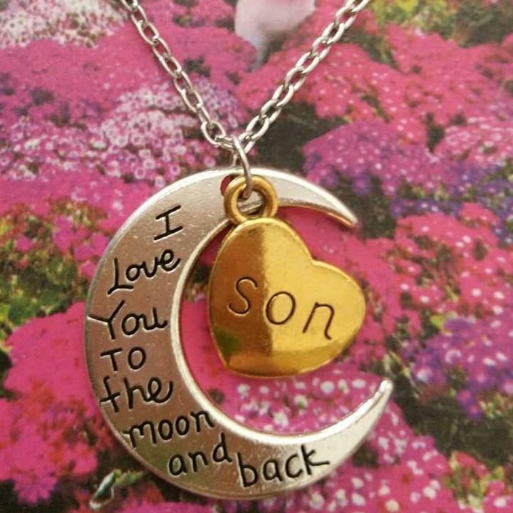 Necklaces, Valentine'S Day Ornaments, Love Moon Couple Necklaces, Pendants