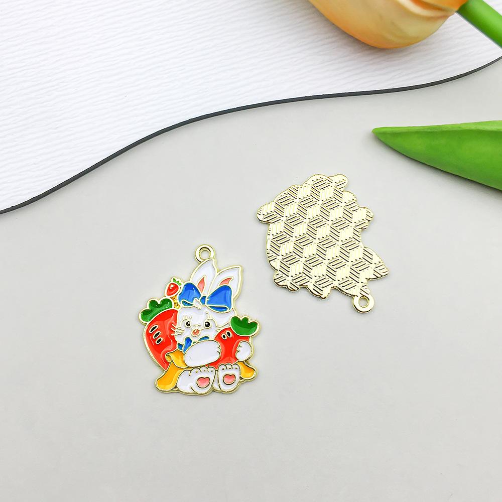 

Colorful Cartoon Rabbit Drip Oil Pendant Charm for DIY Bracelets & Necklaces