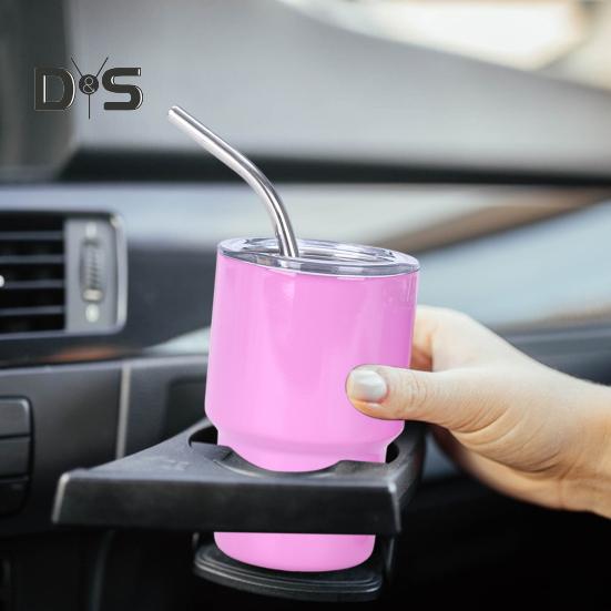 1/6Pcs Stainless Steel Tumbler Shot Glass with Straw Lid 90/150ml Mini Multi-Purpose Cup for Cocktails Coffee Whiskey Portable Beverage Container for