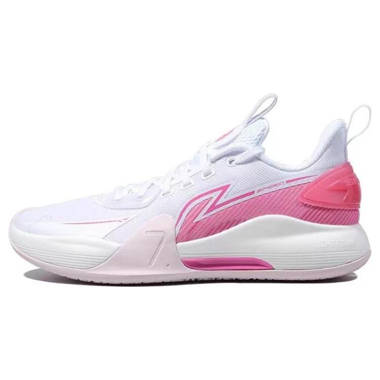 new LiNing Speed 7 Low Top Basketball Shoes Men's Camellia Pink