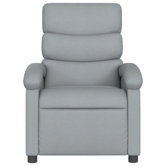 VidaXL Fauteuil de Massage Inclinable, Chaise de Relaxation avec Dossier, Siège avec Repose-pied, Fauteuil TV de Salon, 371701