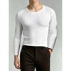 Men S Solid Color Long Sleeve High Neck Base Layer Top