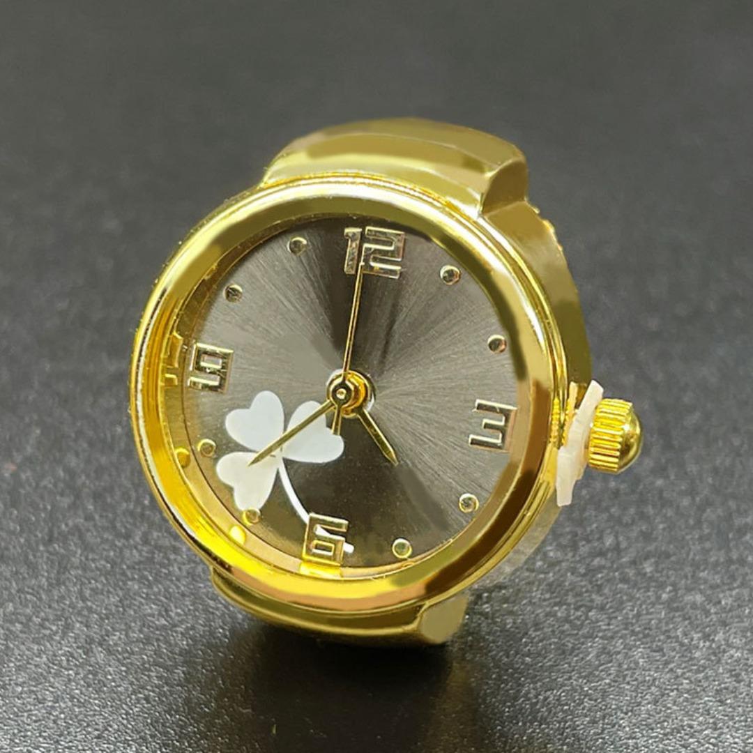 

Винтажные кварцевые часы в стиле панк, кольца для пар, женщин и мужчин, крутые эластичные кольца в стиле хип-хоп для часов, индивидуальные аксессуары в стиле хип-хоп чёрный