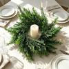 Christmas Simulation Plastic Pine & Berry Wreath - Festive Dining Table Decoration