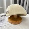 Metal Label Wool Beret Female British Retro Newsboy Hat Double-sided Woolen Forward Hat Literary Painter Hat