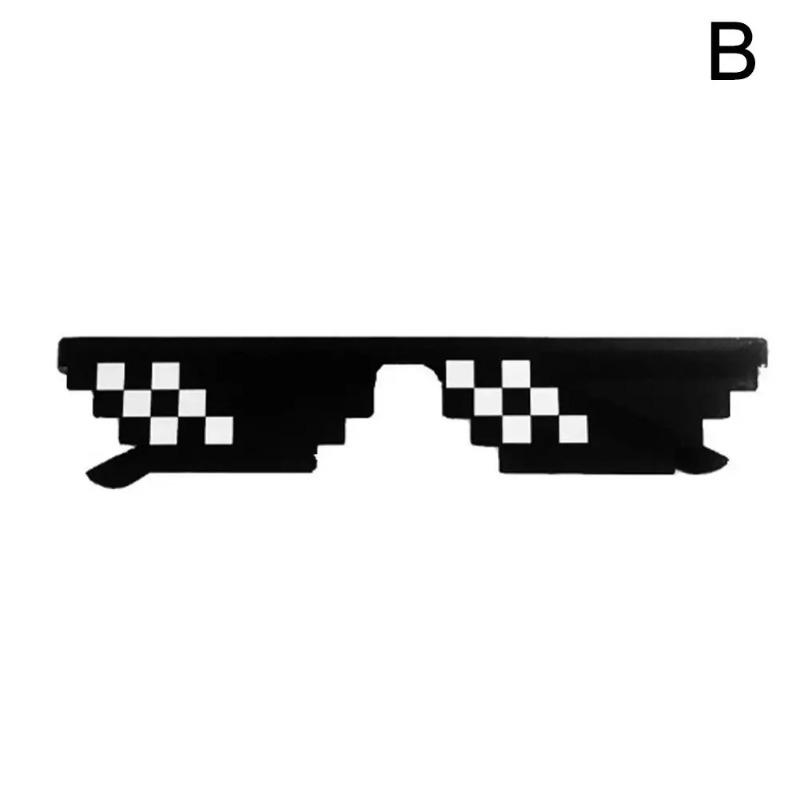 Occhiali Mosaico Attività di Festa Occhiali da Sole Pixel Occhiali da Sole Divertenti Uomo Donna Vintage Occhiali da Sole Mosaico Pixel Accessorio di Abbigliamento