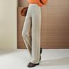 Mom Pants Autumn and Winter Wool Casual Wide-leg Pants Plus Velvet Thickened Middle-aged and Elderly Women's Pants Grandma Pants Straight Trousers