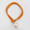 1Pc Faux Pearl Curtain Tieback, Woven Rope Adjustable Curtain Holder, Stylish Bead End Draperies Holder for Living Room Bedroom Bathroom Dormitory