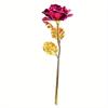 10pcs Artificial Gold Foil Rose Flower Full Blossom Presents, Romantic Gift for Her, Creative Thanksgiving Mother's Day Valentine's Day Women's Gift
