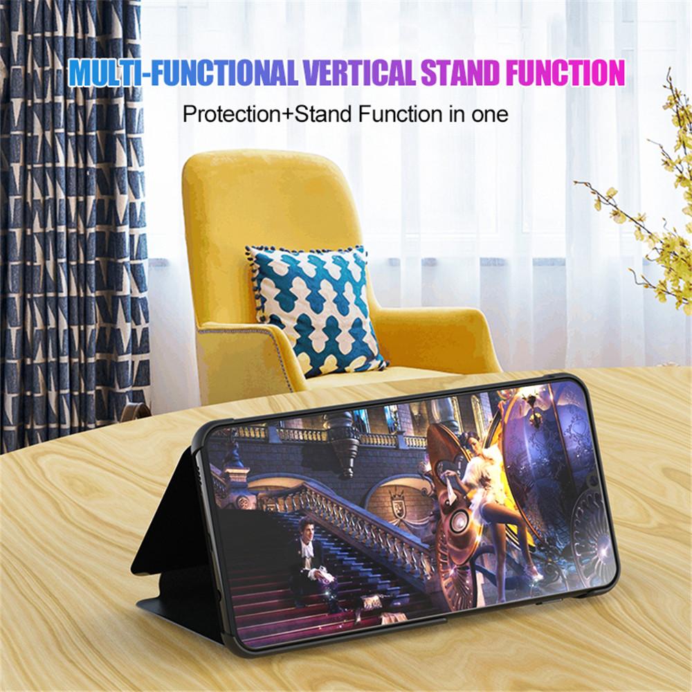 For Samsung Galaxy S26 Ultra S26Ultra Mirror Cover Smart View Leather Magnetic Book Stand Coque For SamsungS26 S26+ Plus 5G Case
