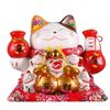 15 Zoll Keramik Glückskatze Japanische Maneki Neko Heimdekoration Ornament Glückskatze Spardose Sparschwein Figur Feng Shui Dekor