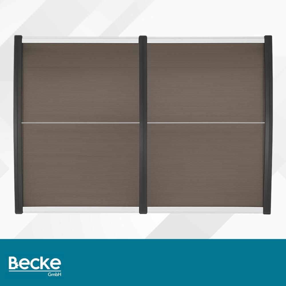 Canopy Over Entrance Door Window Balcony Roof Polycarbonate 150X80 Brown