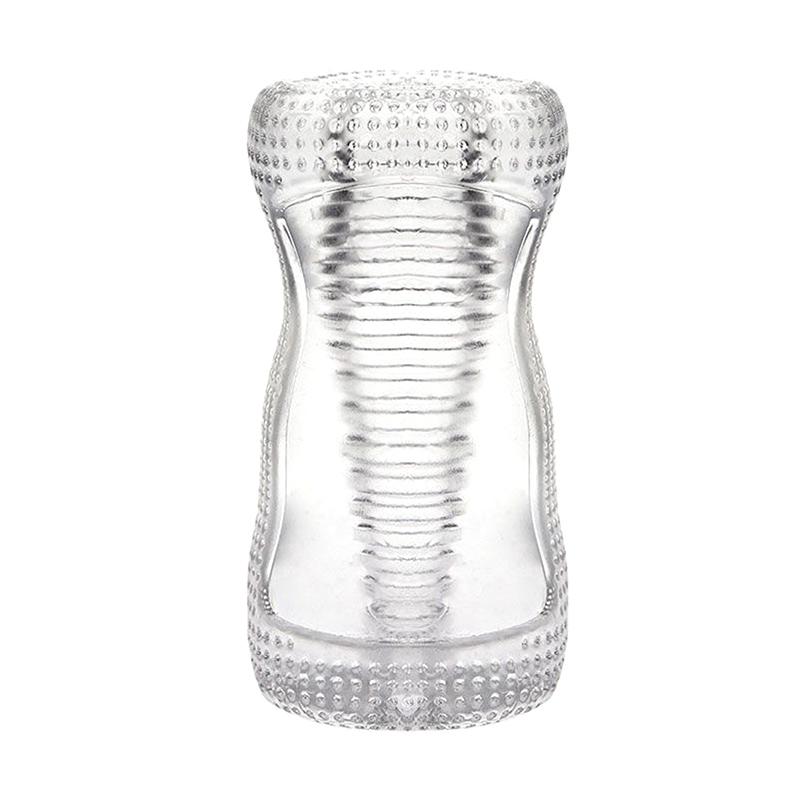 1Pc 12cm Male Masturbator Transparent Jelly Artificial Vaginal Real Pussy For Men Penis Exerciser Cock Enlarger Sex Toys