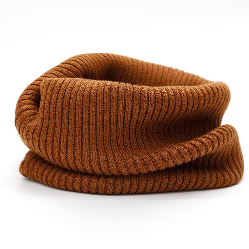 Neck Gaiter Thick Women Ribbed Knitted Tube Scarf Ring Wool Neck Warmer Cowl Collar Loop Snood Scarf Winter Outdoor Skiing Men