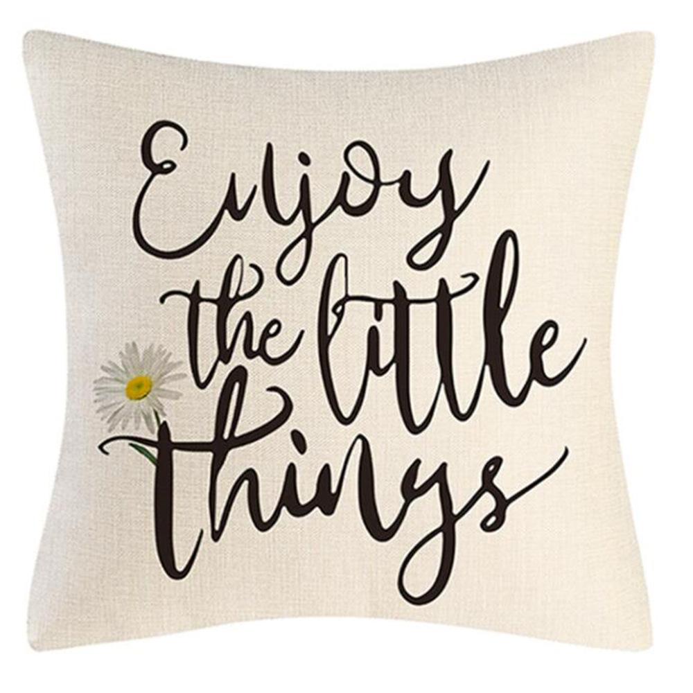 Daisy Sunflower Pillow Case Spring and Summer Home Decoration Pillow Case Pillow Case Cushion Case