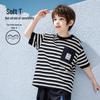 ASK JUNIOR Boys' Striped Breathable T-Shirt
