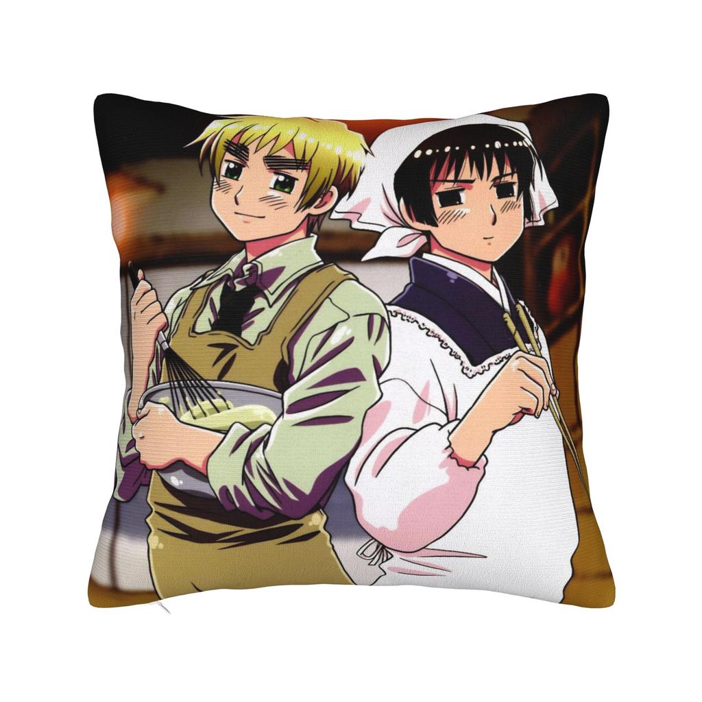 Decorative Pillow Cover Hetalias Axis Powers Merch Chair Throw Pillow Case Cover Zipper Multi Size