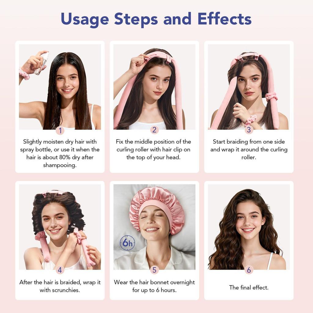 No heat curling iron Sleeping big wave curling hair artifact Lazy non-perm styling curling iron
