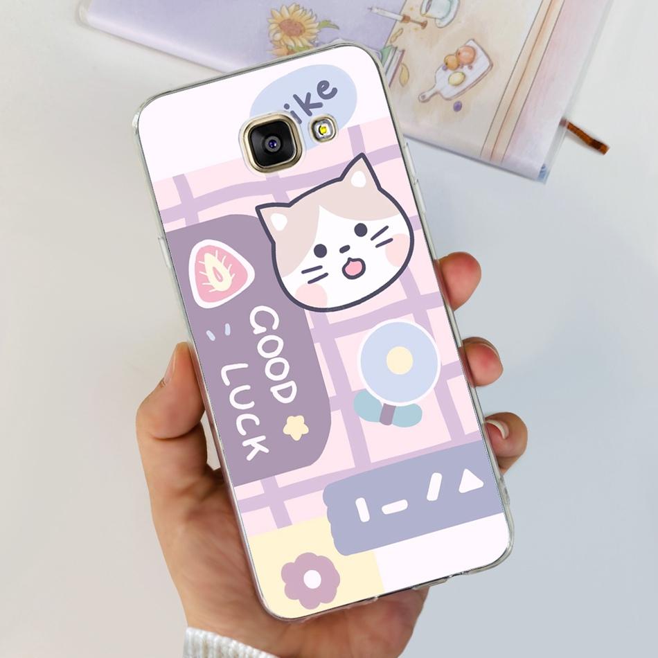 Pour Samsung Galaxy A5 2016 Coque Samsung A5 2017 2015 A500F A520F SM-A510F Impression Élégante Silicone Souple TPU Coque Arrière de Téléphone