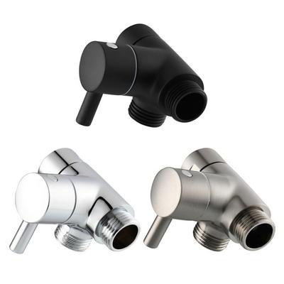 3 Way T-adapter G1/2 Shower Head Bracket Mount Valve Splitter Diverter Connector