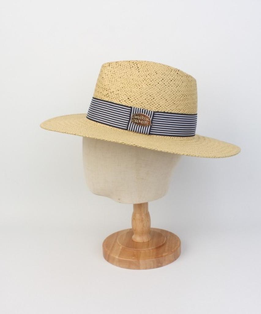 Yunibeosyeolkemiseuteuli Swing Stripe Line Beige Fedora Summer Fedora
