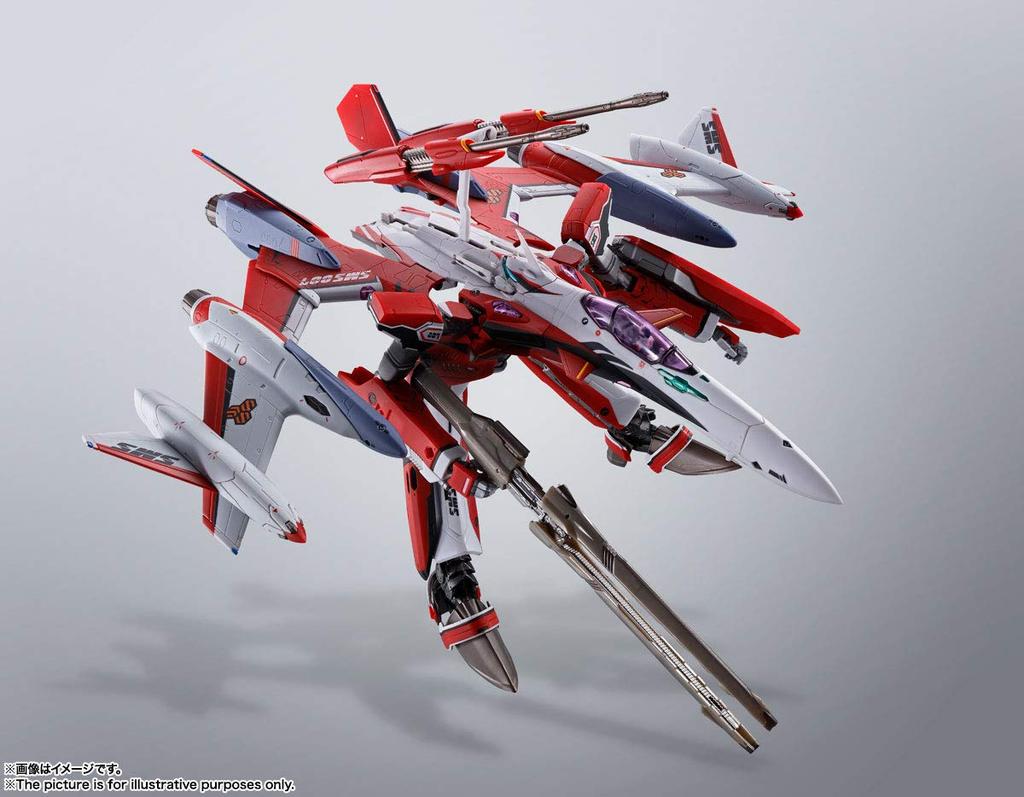 TAMASHII NATIONS DX Chogokin Macross F the Movie Durandal Valkyrie Saotome Full Set Pack 220mm Malovaná pohyblivá figurka ~Sbohem Tsubasa~ YF-29 (Alt