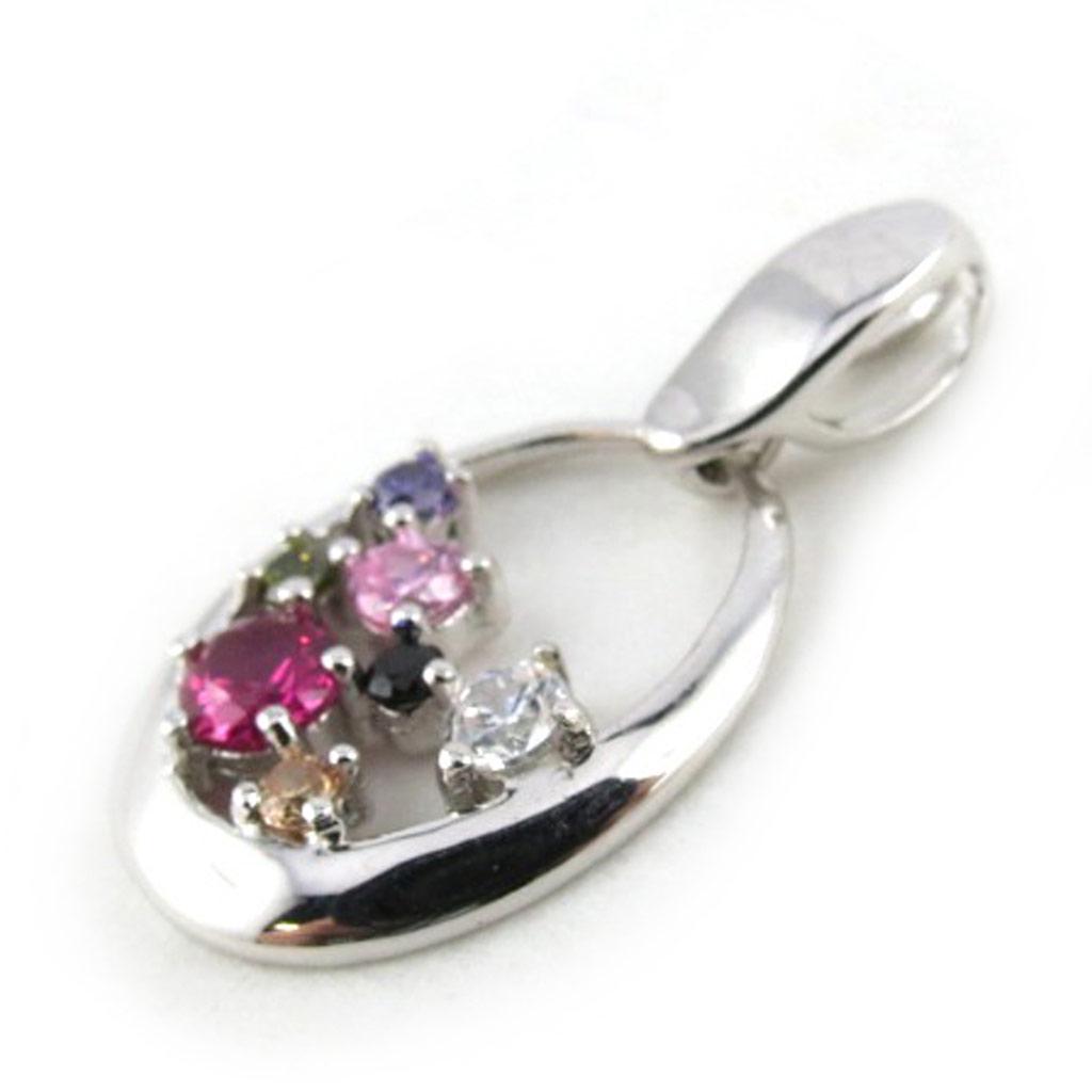 Les Trésors De Lily [N0653] - Srebrny wisiorek „Sissi” tutti frutti