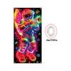 Christmas UV Fluorescent Door Banner/cover Background/holiday Party Decoration/Christmas Decorative Hanging Cloth