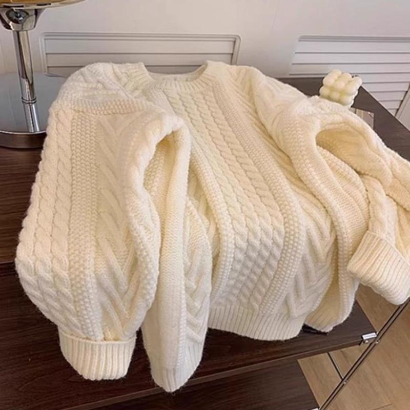 

Lazy Style Twist Inner Women s New Winter White Sweater Pullover Top S бежевий