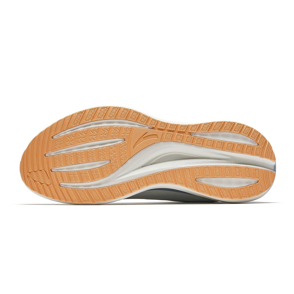 Anta Hydrogen Run Cool Comfortable Versatile Fabric Low-Top Running Shoes Men sneaker Paper-White Dusty-Blue 112625542-4