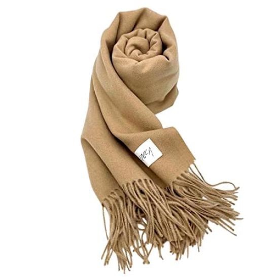 16 Culori SHINKA Amestec Cașmir Pufos Simplu Solid Atingere Cașmir Stola/Eșarfă Disponibilă, Mare, Franjurată, Cașmir, Pentru Femei, Simplu, Iarnă,