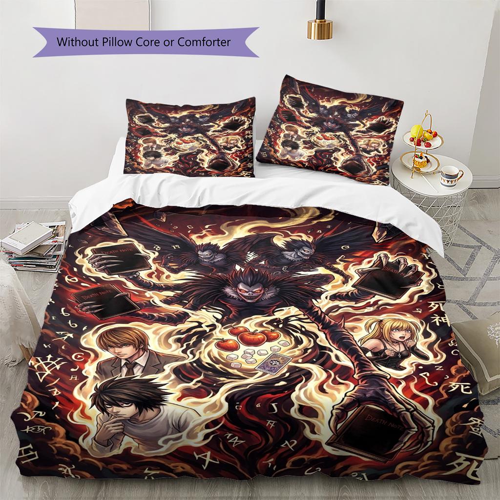 Smooth 3PCS Bedding Set Soft Microfiber Breathable Wrinkle-resistant Warm Duvet Cover Set For Dorm Guest RoomTHW