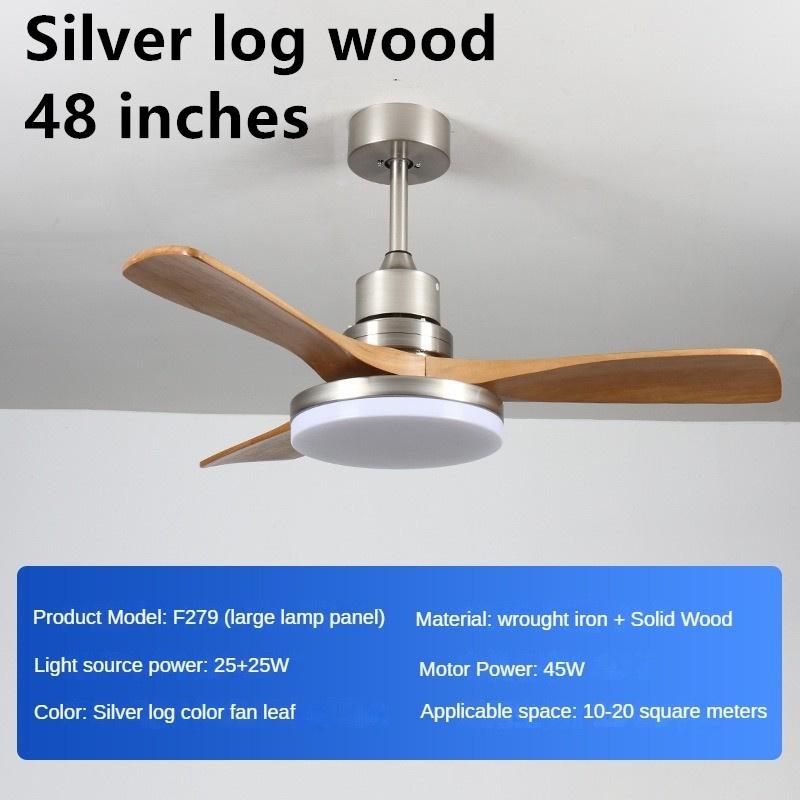 45W Domácnost Inteligentní proměnná frekvence Obývací pokoj Osvětlení elektrického ventilátoru Masivní dřevo Retro Osvětlení ventilátoru pro restaurace Plná specifikace