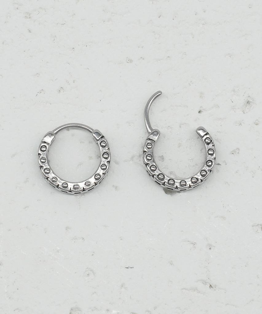 Iamj Steel Rhythm One-Touch Earrings