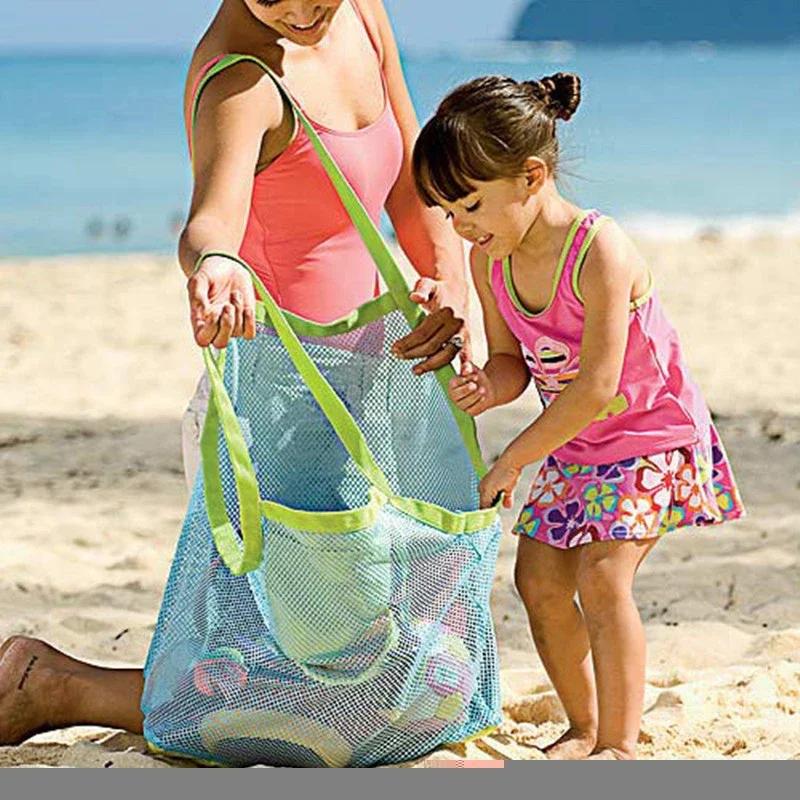 Mesh Extra Large Beach Bags Totes Towels Sand Away Storage Bags Swimming Large Beach Bag for Towels Women Cosmetic Makeup Bag