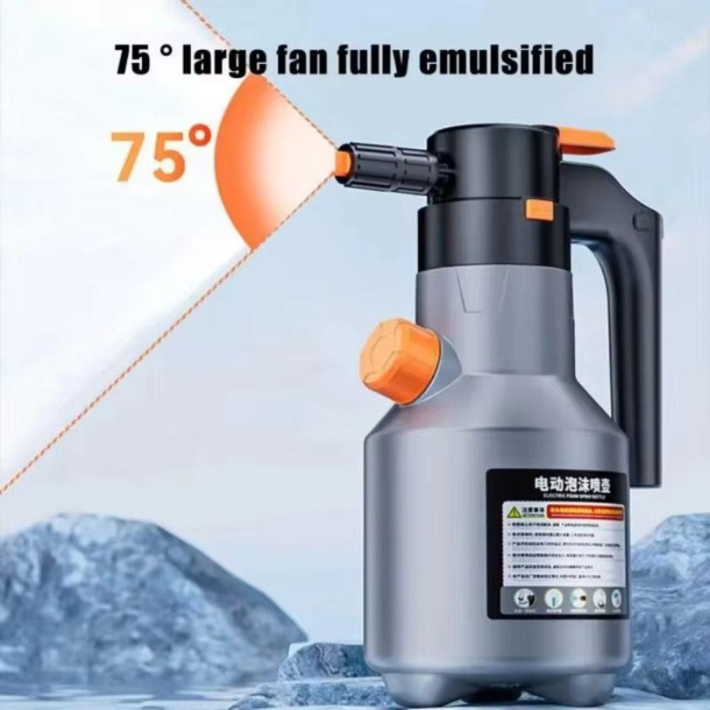 Handheld Electric Foam Sprayer 2L Foam Spray Bottle  For Car Wash Home Cleaning