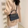 Chic Spring 2023 Pu Leather Handbag Stylish Small Square Shoulder Bag For Women