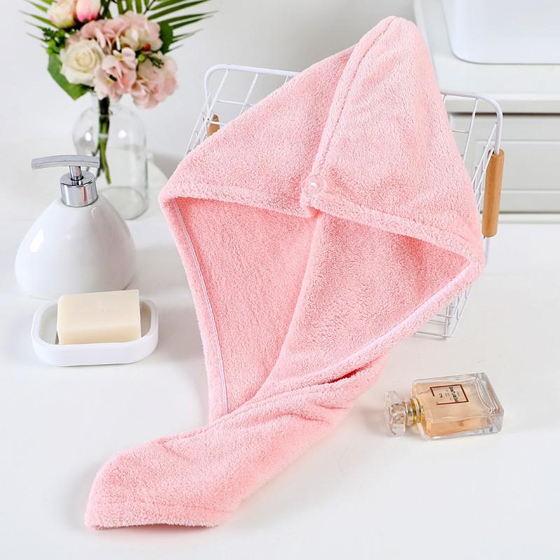 Coral Fleece Quick-Drying Hair Towel Hat - Women's Thick, Super Absorbent, No Shedding, Fast Drying Shower Cap.