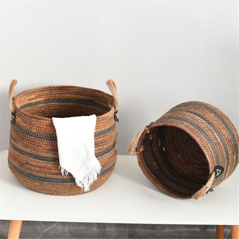 Durable and Portable Storage Basket Functional and Decorative Organizer Holder for a Well Ordered Living Environment