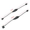 USB To 4Pin PWM 5V To 12V Boost Line USB Sleeved PC Fan Power Adapter Connector Converters Cable with Adjust Switches