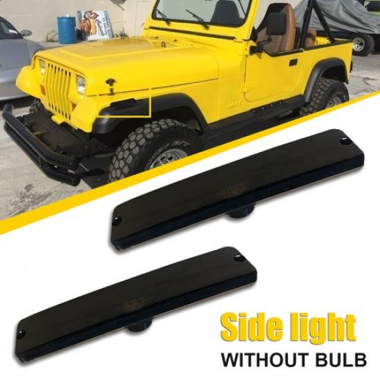 Пара светодиодных корпусов передних боковых габаритных огней бампера для Jeep Wrangler YJ 1987-1995 гг.