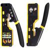 8P6P Multi-Function Dual-Use Network Cable Crimper, CAT6 Pass Through Ez Crimping Tool, Cat5e Cat6 Rj45 Rj11 LAN Phone Crimp Pliers