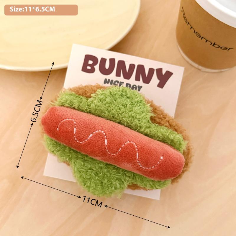 

1 Piece Cute Cream Cake Hairpin Duckbill Clip 3D Simulation Food Doll Plush Hair Clip For Women Girl Headwear Hair Accessories