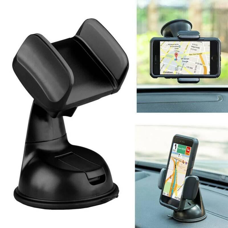 Universelle Autohalterung für Handy mit Saugnapf und 360 Grad drehbarem Gel-Fuß zur Navigation