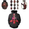 Men's Deadpool Sweatshirts Long Sleeve Hooded Coat Pullover Hoodies With Superhero Design