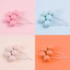 20pcs 2-3.5cm Gold Ball Cake Topper DIY Cake Decoration For Wedding Birthday Party Baby Shower Foam Ball Cupcake Flags Decor